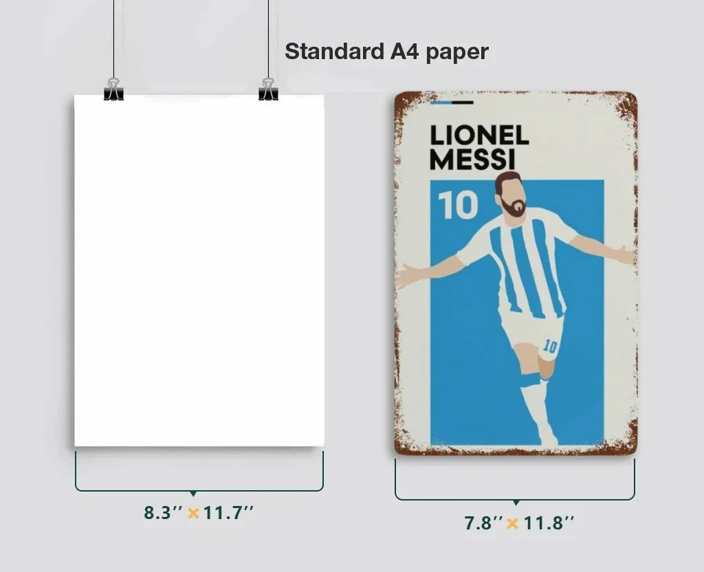 Football Magic Metal Poster