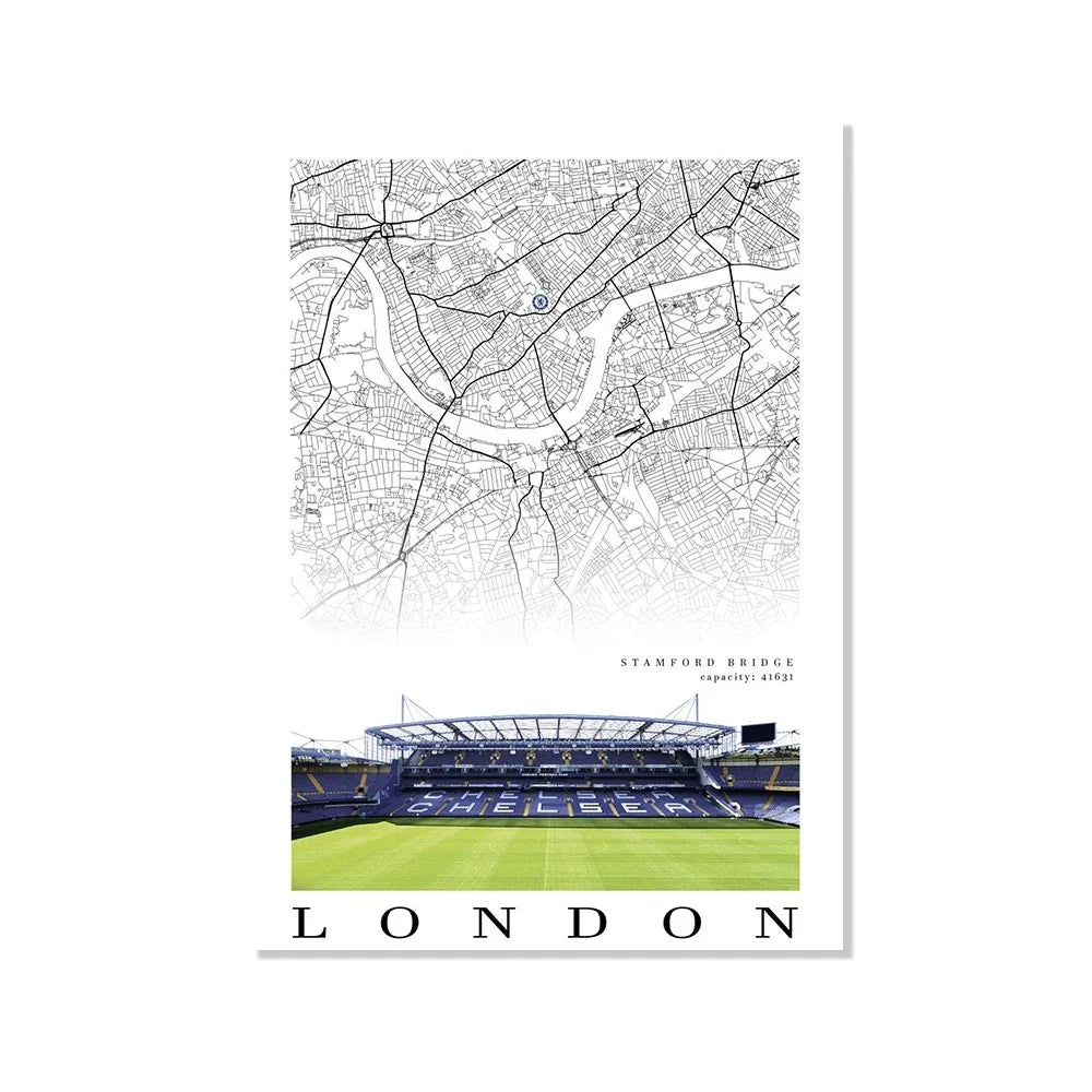 Ultimate UK Football Stadium Art